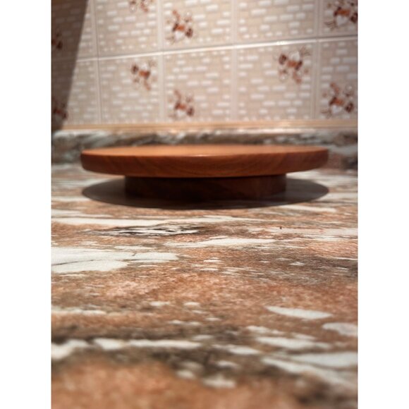 11.75” Solid Wood Table Lazy Susan Stamped Dr. Petero Abbotsford, B.C. - Picture 2 of 4